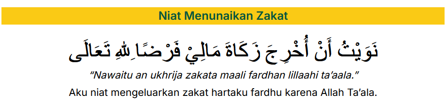 Doa Zakat